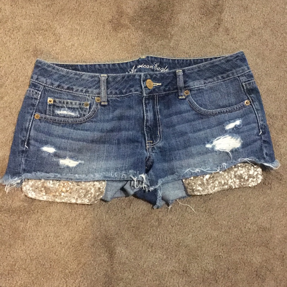 Denim shorts